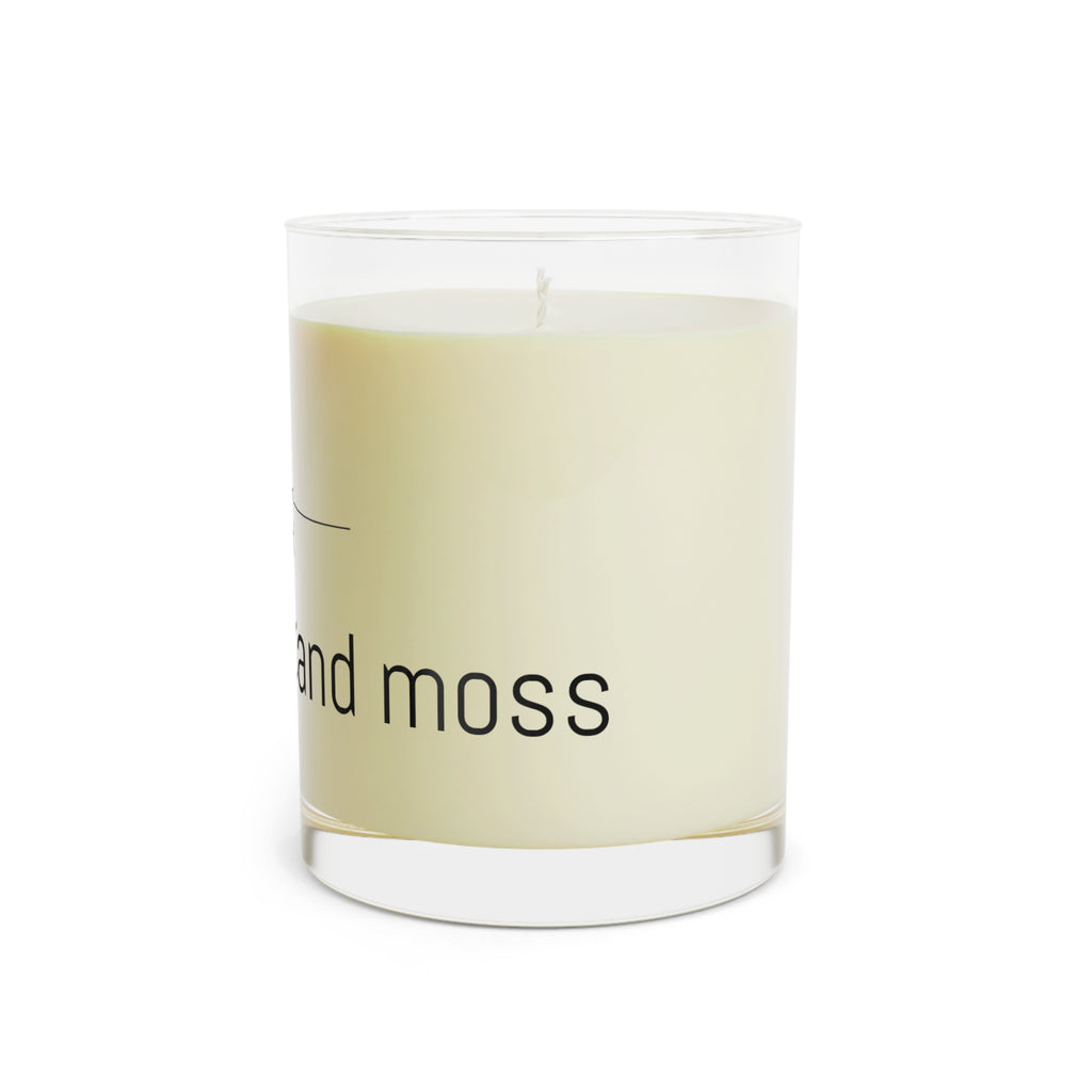 Scented Candle — 11oz Glass Candle. Ocean moss and mist scent