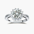 Stellar Halo Moissanite Ring
