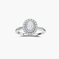 Double Halo Promise Moissanite Ring