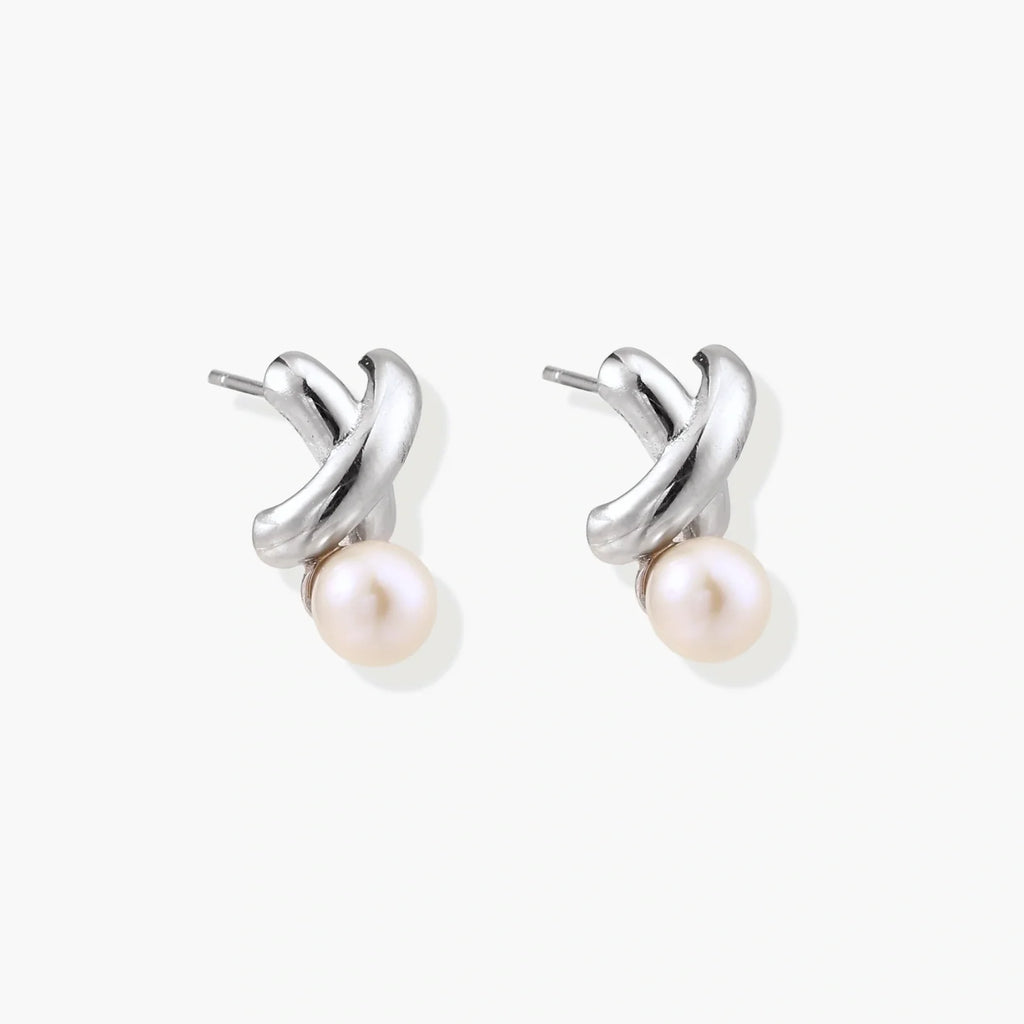 Infinity Pearl Studs