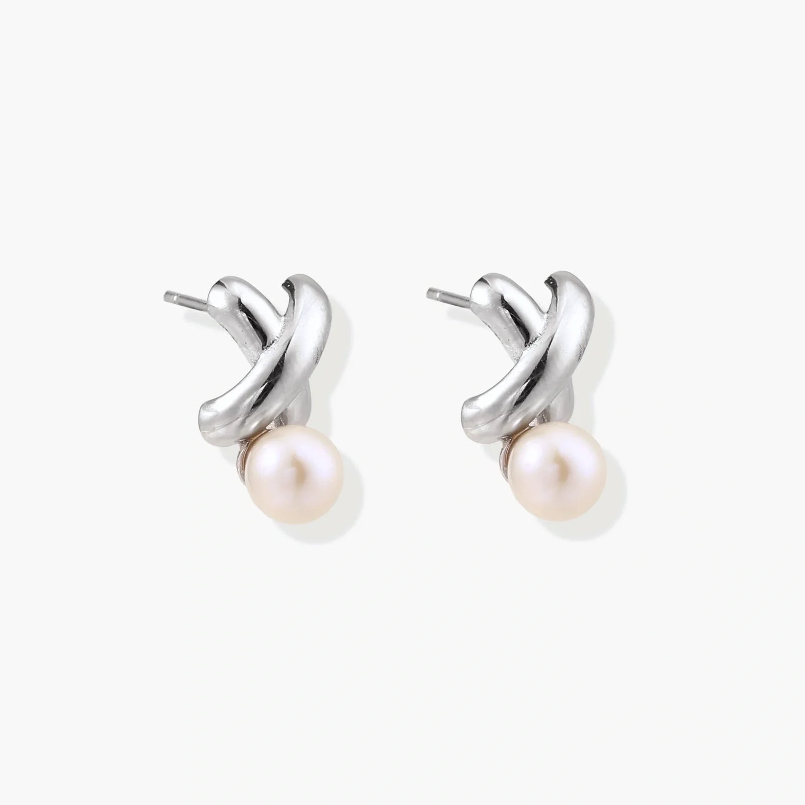 Infinity Pearl Studs