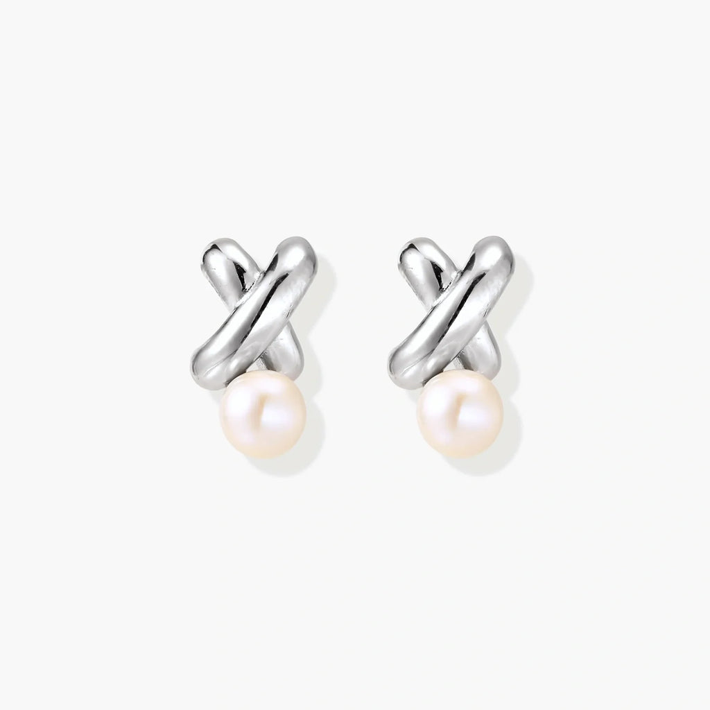 Infinity Pearl Studs