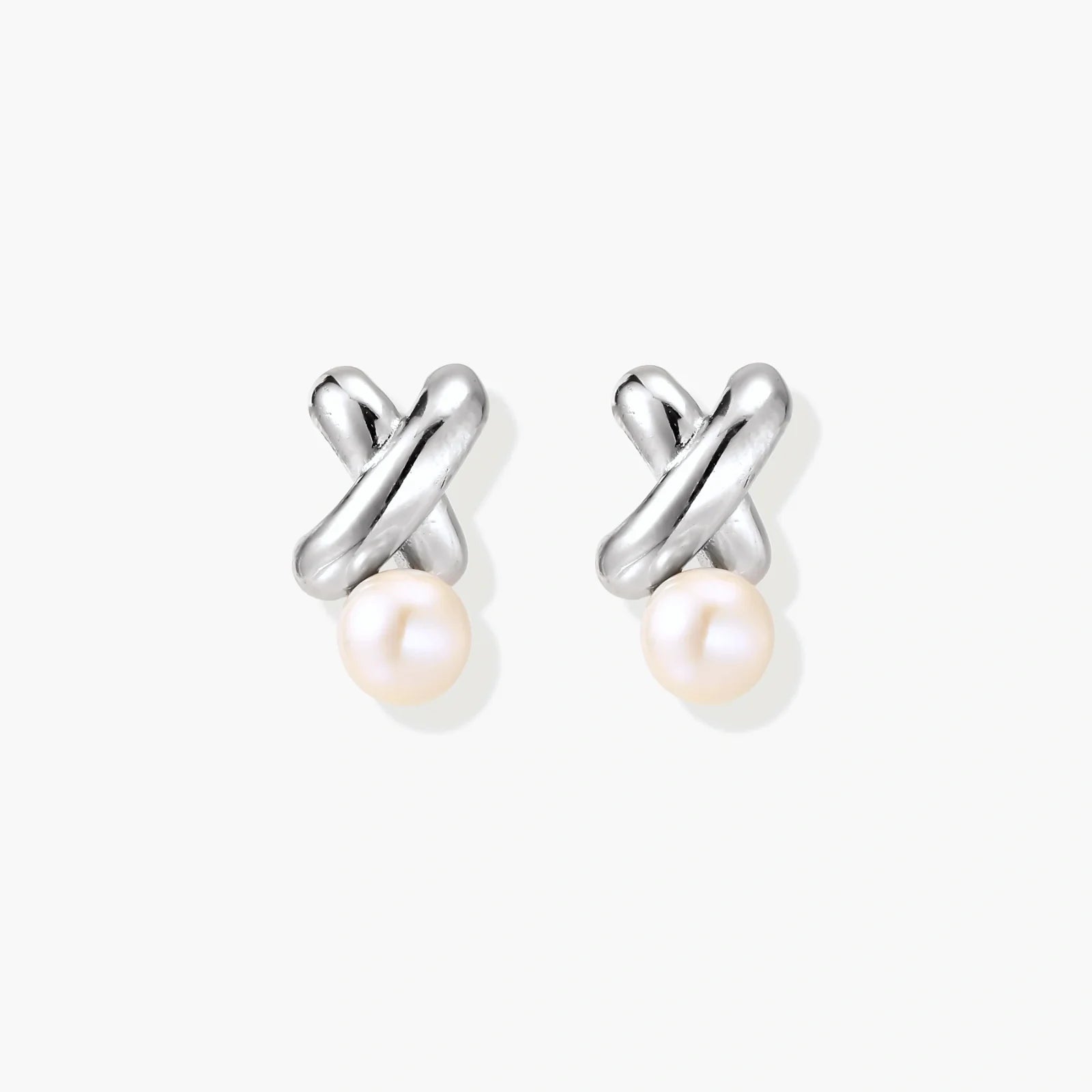Infinity Pearl Studs