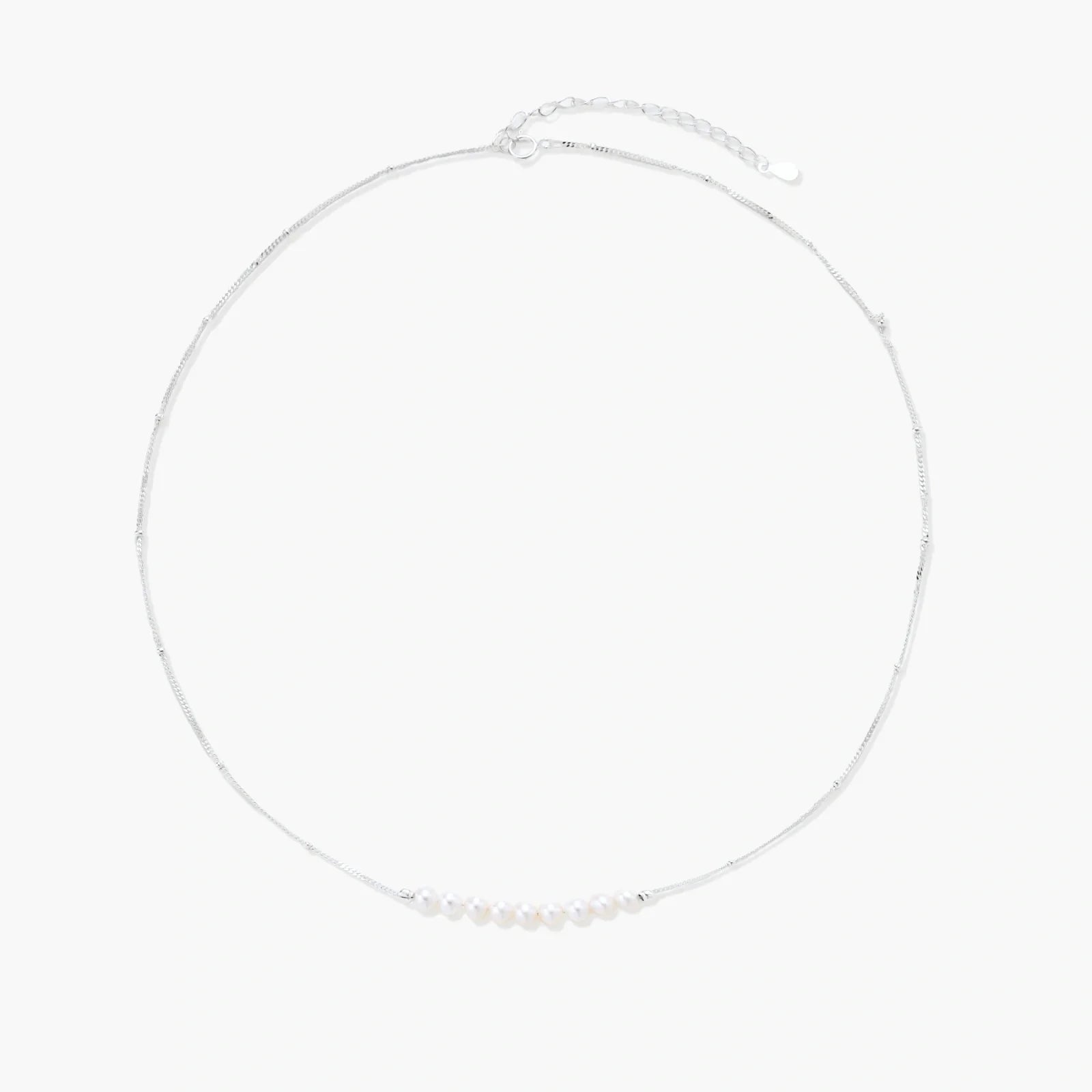 Luna Pearl Arc Necklace
