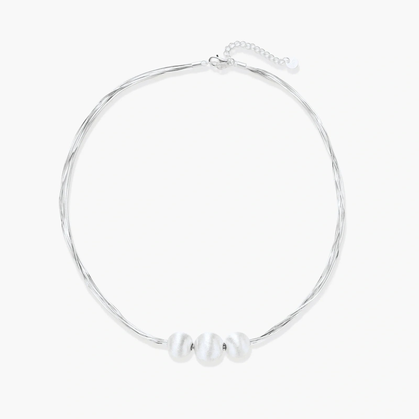 Silver Strand Layers Necklace