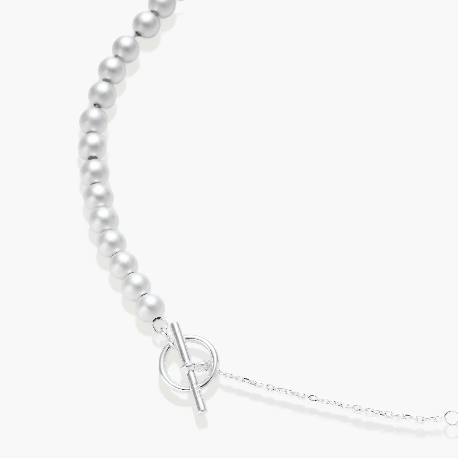 Silver Sphere Gradient Necklace