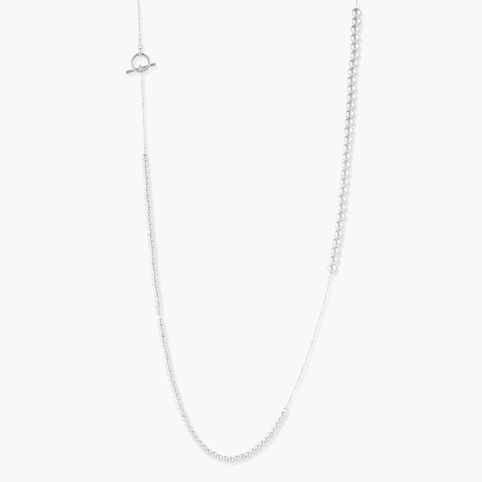 Silver Sphere Gradient Necklace