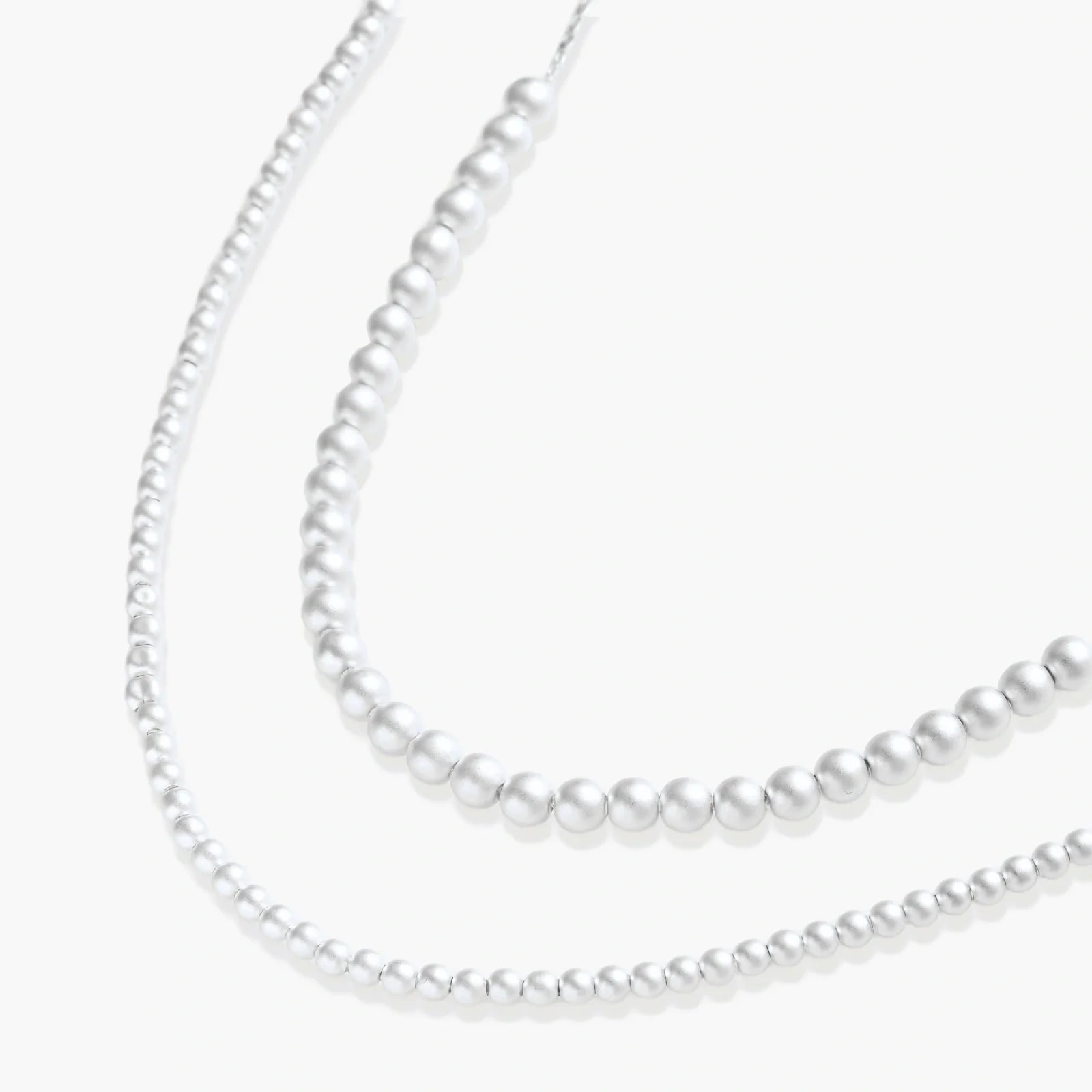 Silver Sphere Gradient Necklace