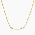 Curved Spark Bar Necklace
