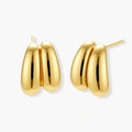 Liquid Gold Sculptural Hoops