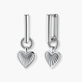 Radiant Heart Huggie Earrings