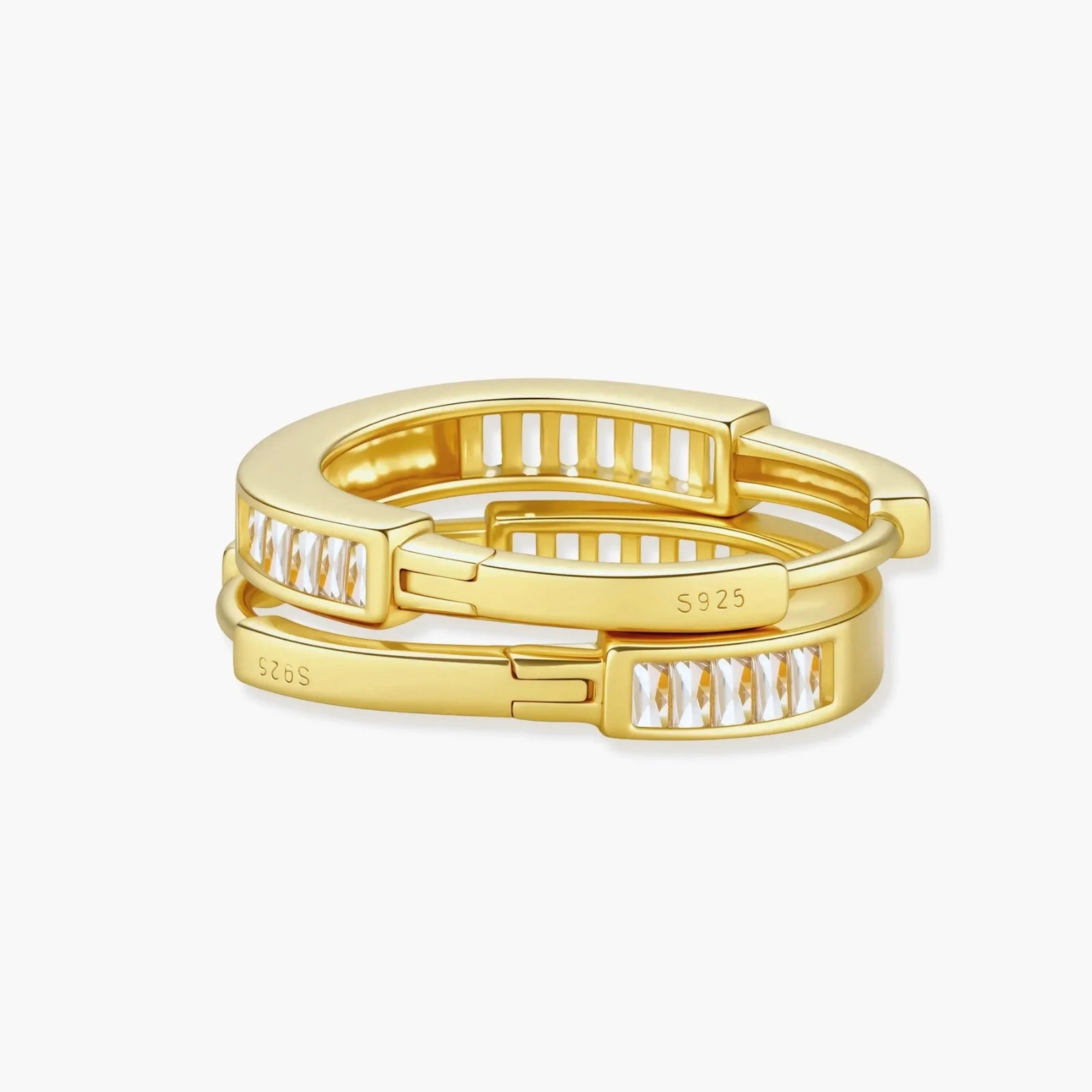 Golden Hour Huggie Hoops