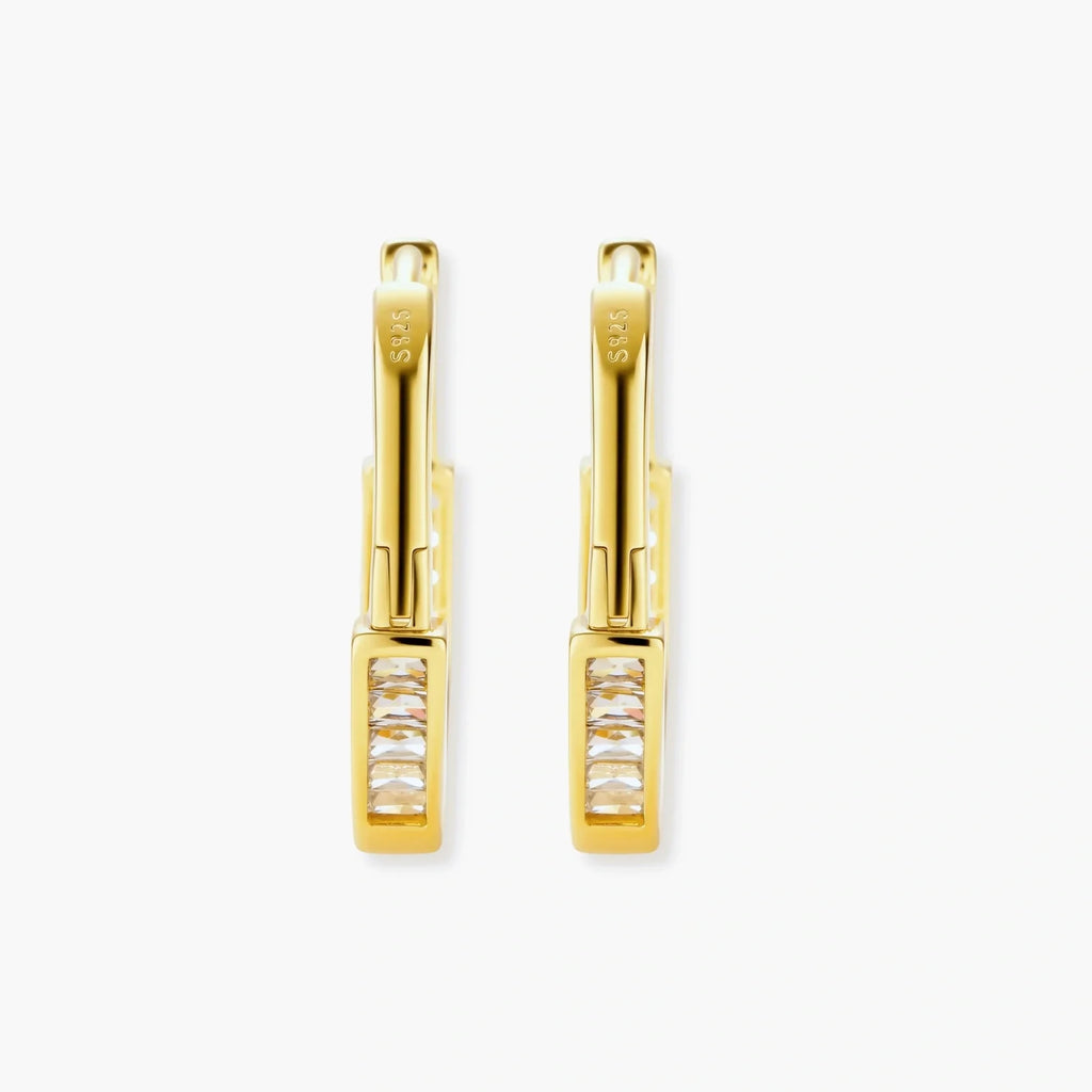 Golden Hour Huggie Hoops