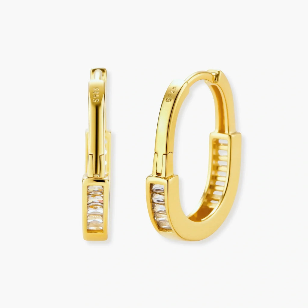 Golden Hour Huggie Hoops
