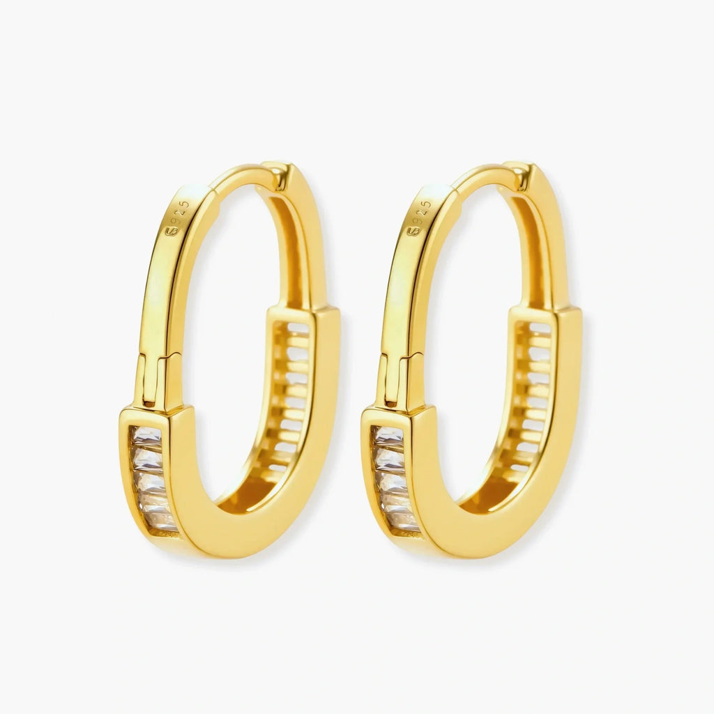 Golden Hour Huggie Hoops