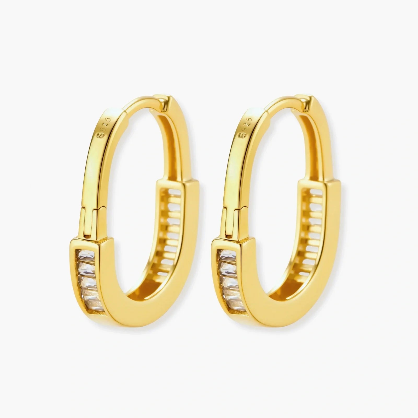 Golden Hour Huggie Hoops