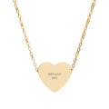 Engravable Heart Necklace — Personalized Initials & Name Pendant