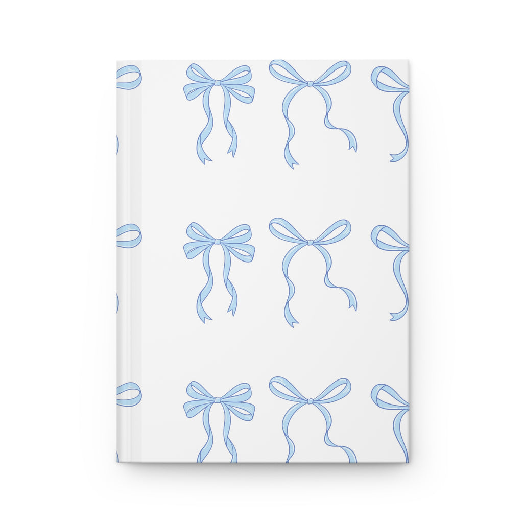 Blue Bow Hardcover Journal