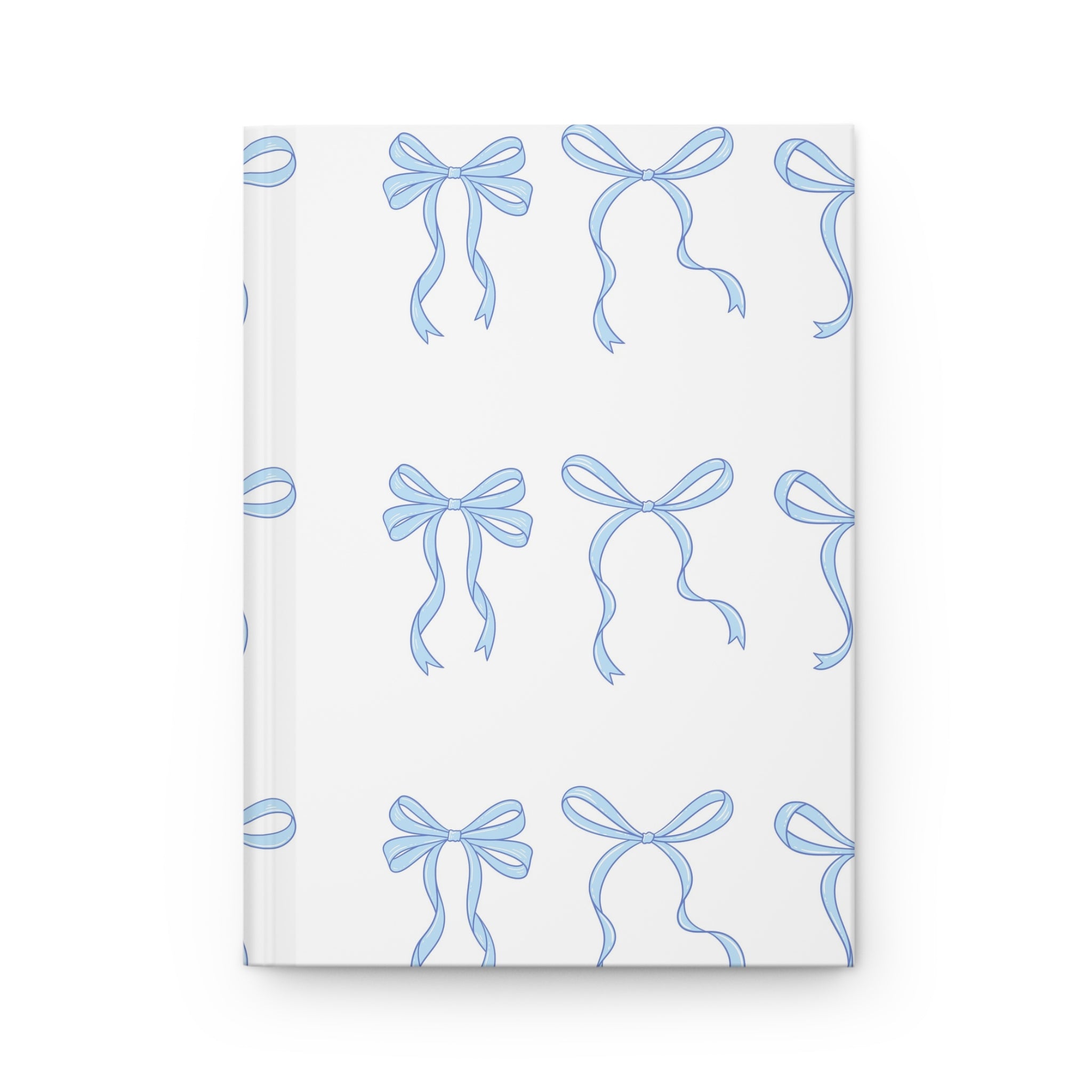 Blue Bow Hardcover Journal