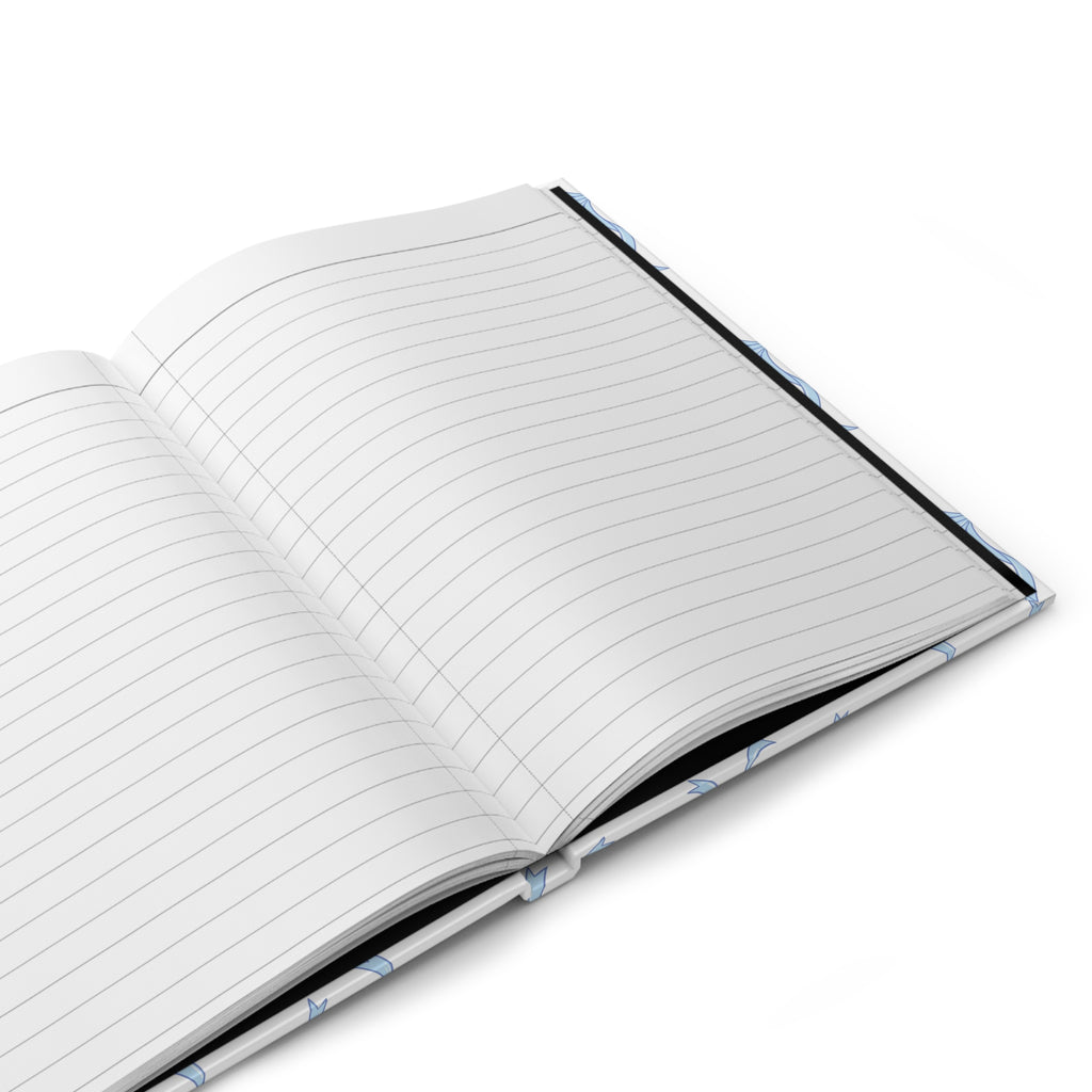 Blue Bow Hardcover Journal