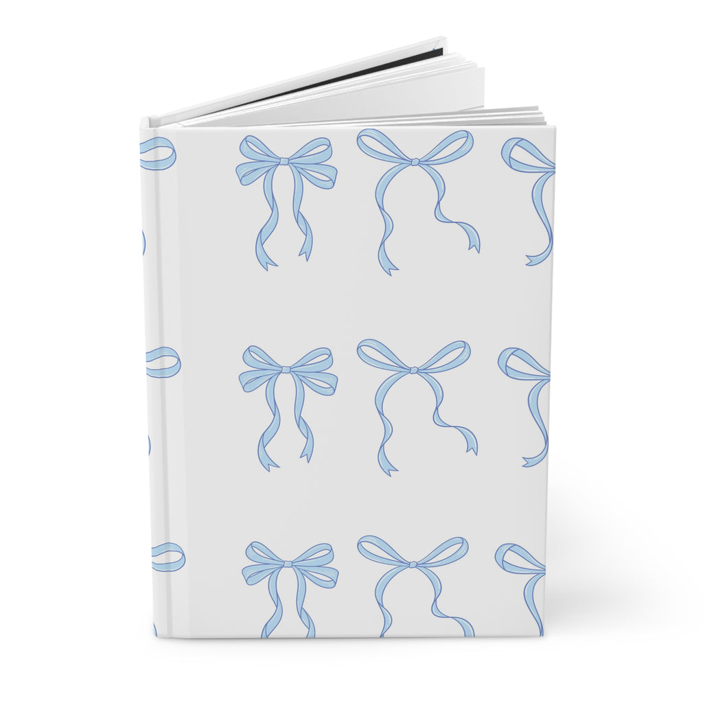 Blue Bow Hardcover Journal