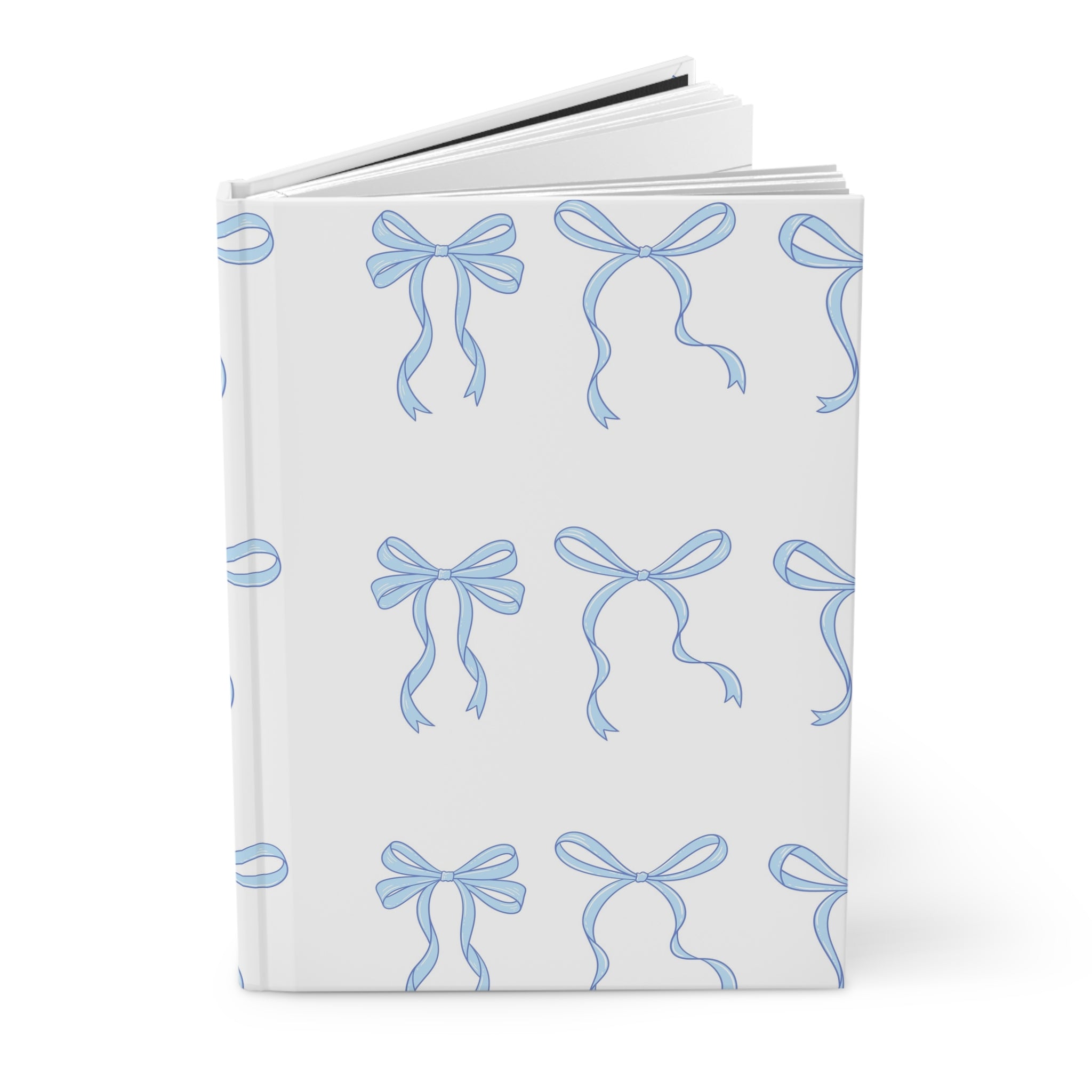 Blue Bow Hardcover Journal