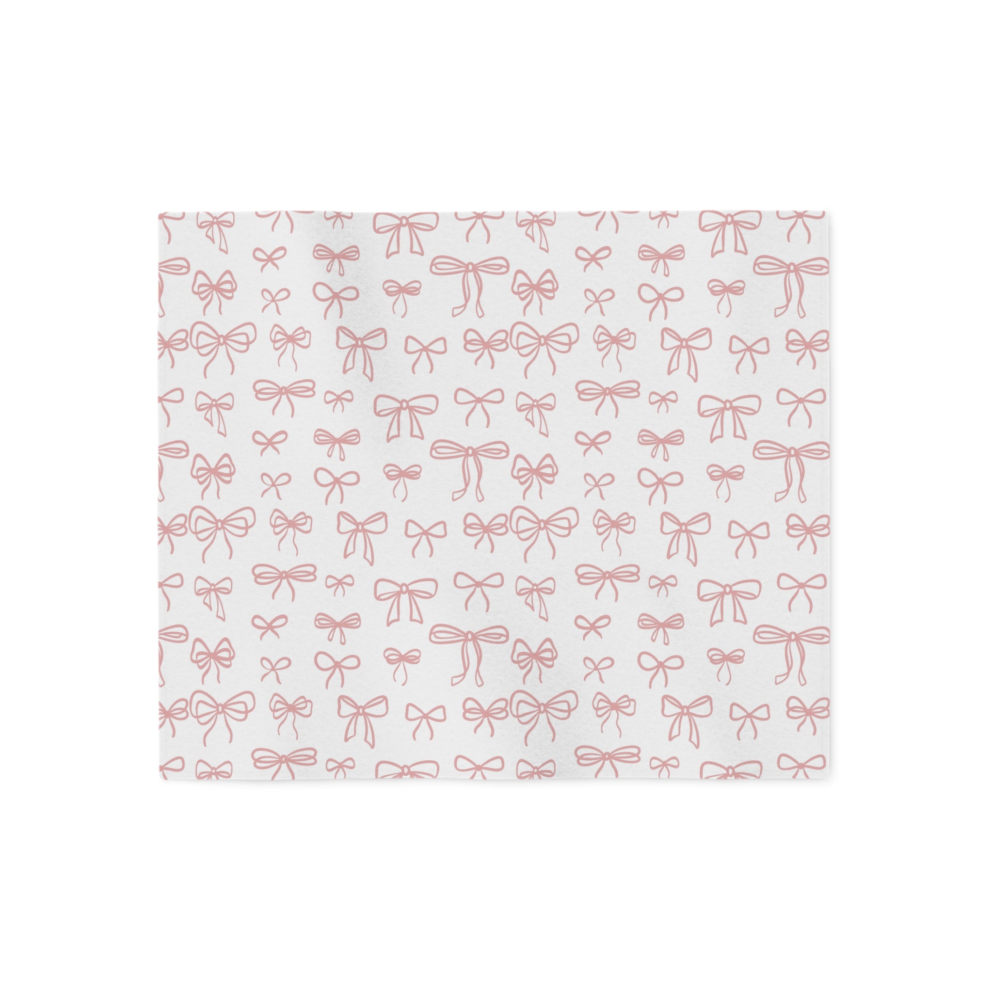 Pink Bow Sweatshirt Blanket