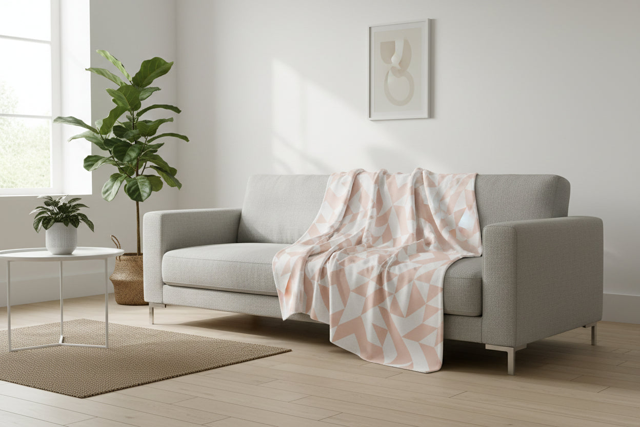 Geographic Print Sweatshirt Blanket