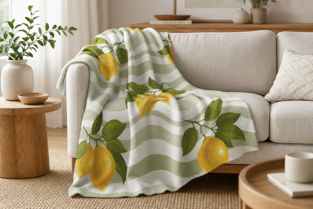 Lemon Sweatshirt Blanket