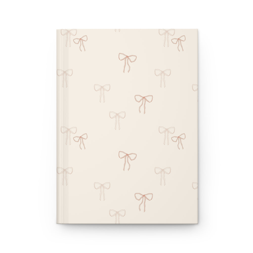 Pink Bow Hardcover Journal