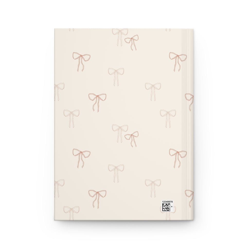 Pink Bow Hardcover Journal