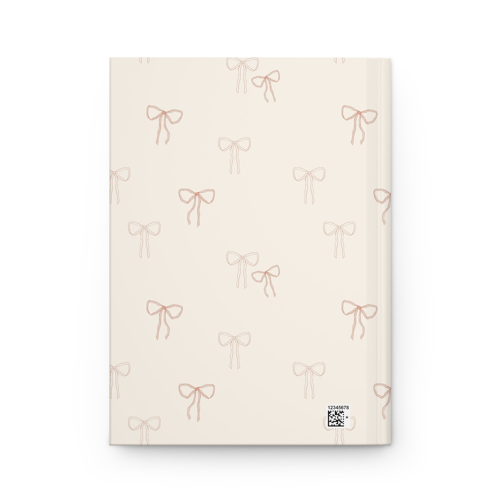 Pink Bow Hardcover Journal