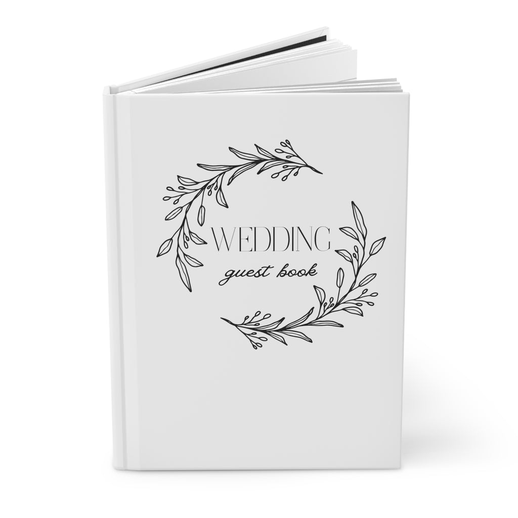 Wedding Guestbook Hardcover Jiournal-White